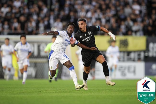 수적 열세? 상관없이 2-2 <b>무승부</b>...<b>성남</b>, '<b>인천</b> 킬러' 본색 드러냈다