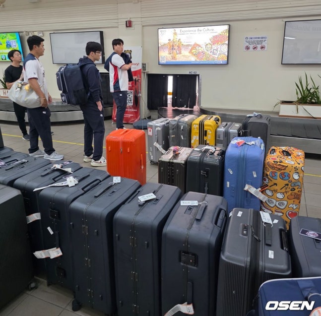 입국하자마자 수화물 나른 베테랑 선수들…WBC 대표팀 시작부터 분위기 다르다 [오!쎈 사이판]