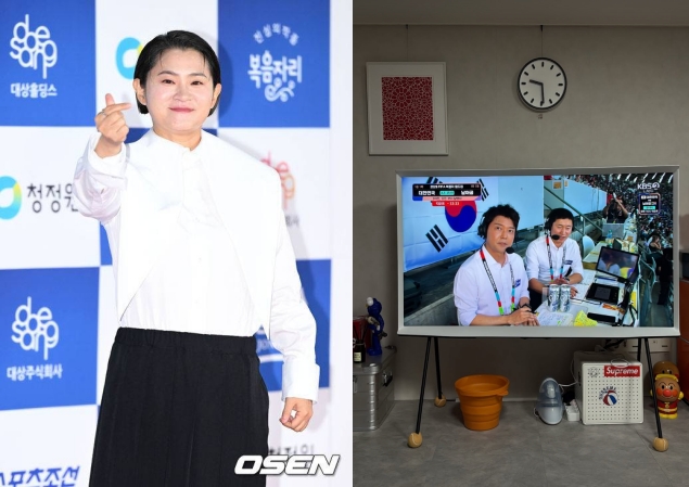<b>김신영</b>, 남아공전 패배했지만..전현무 의리 지켰다