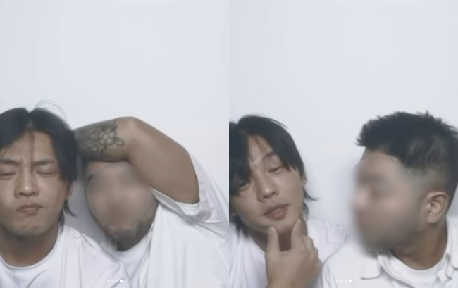 <b>유아인</b>, 자숙 중 <b>남사친</b>과 대놓고 '<b>볼뽀뽀</b>' 반전 근황.."사랑할게"[핫피...