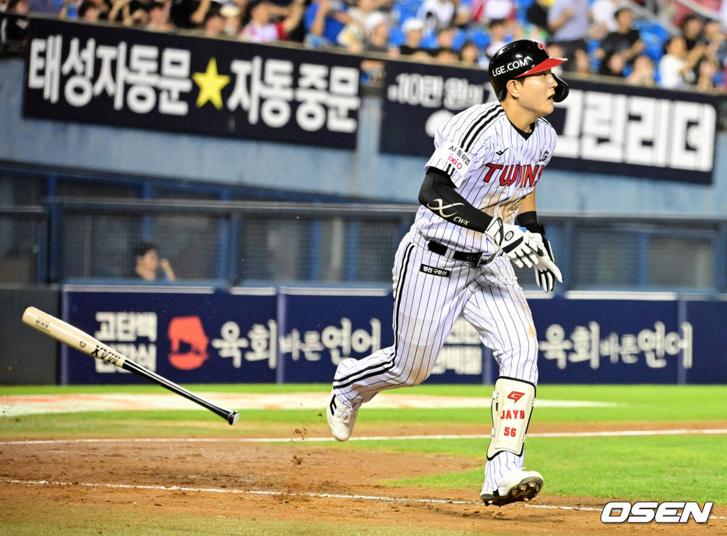 4번째 타자가 아니라 新 4번타자다...LG <b>문정빈</b>, 데뷔 첫 만루 홈런 터졌...