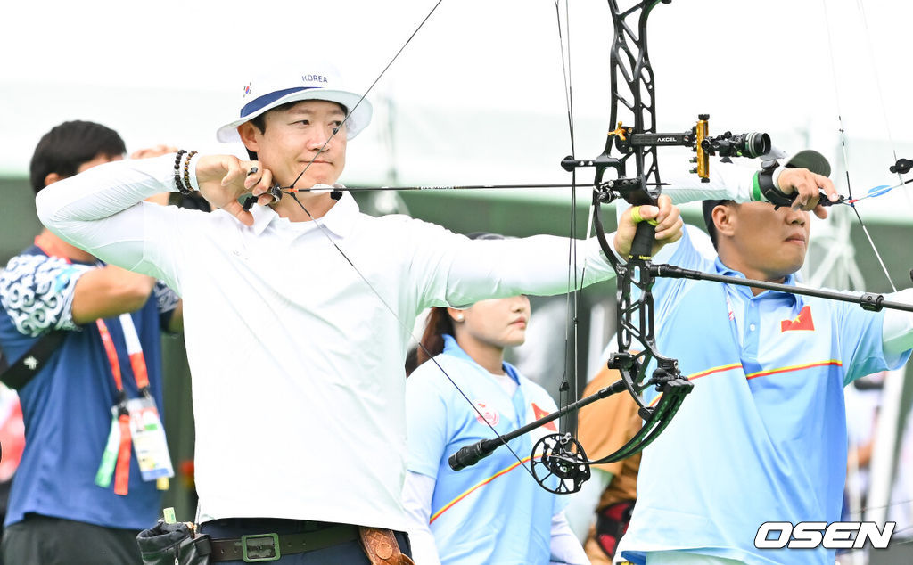'충격의 <b>노메달</b>' 한국 양궁 <b>남자 컴파운드</b>, 인도에 막히고 차이니스 타...