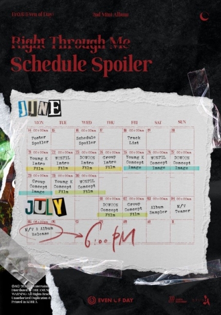 DAY6 (Even Of Day) Schedule Spoilers