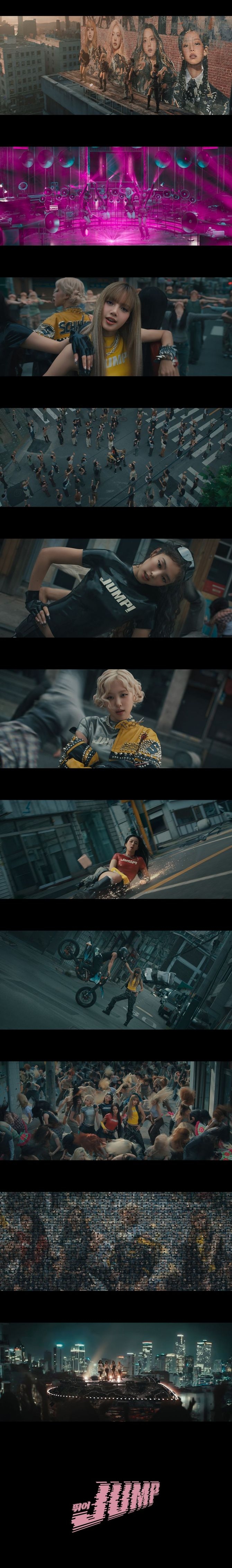 <b>블랙핑크</b>, 신곡 ‘뛰어(JUMP)’ <b>글로벌 차트 장악</b>..적수 없는 존재감