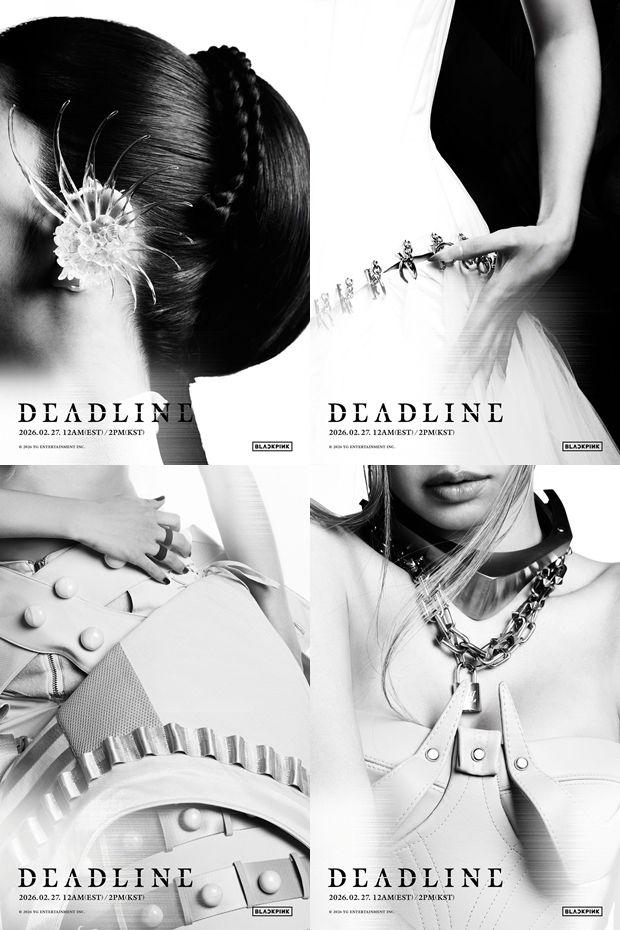 BLACKPINK《DEADLINE》概念海報釋出 迷你三輯再展獨特氣場