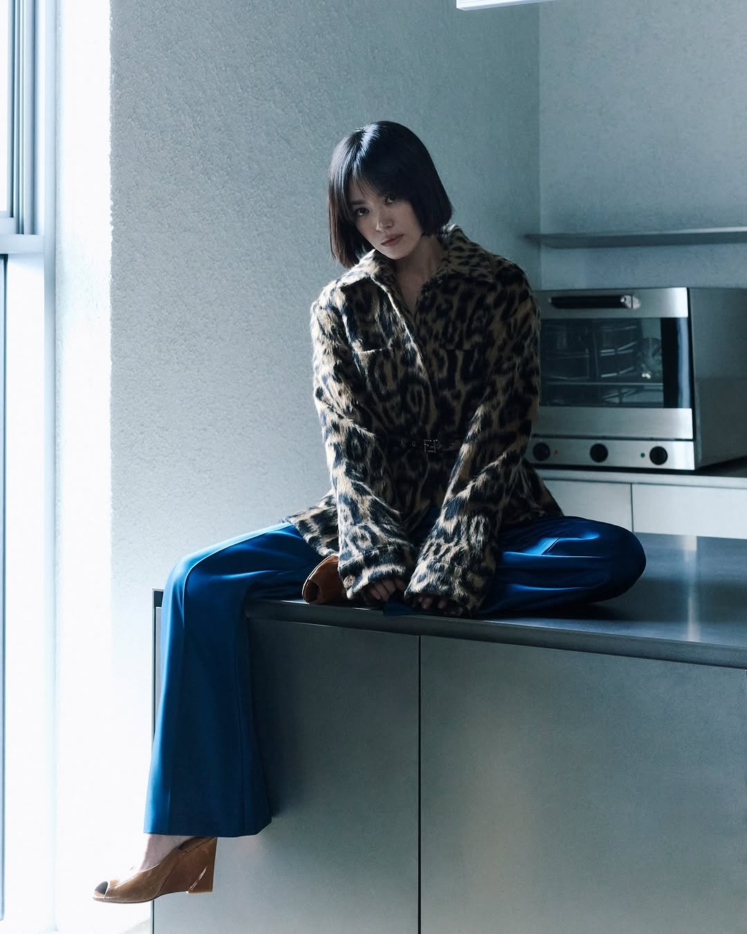 송혜교, 이 언니 멋지기까지..시크 단발+호피룩으로 걸크러시 폭발