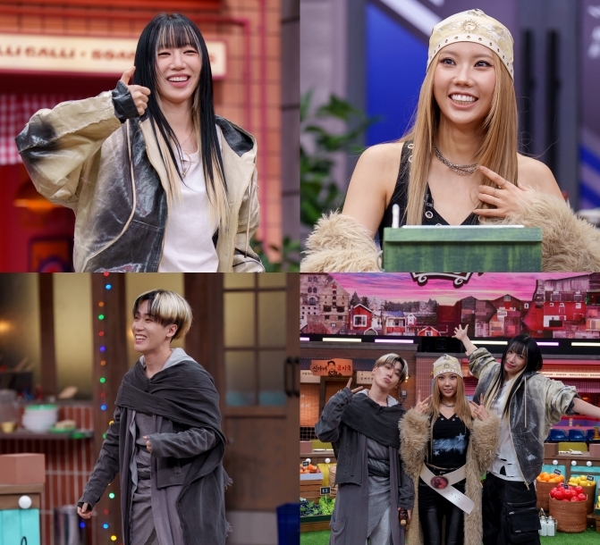 tvN「驚きの土曜日」に出演したBada、シミズ、Ingyu（画像：tvN「驚きの土曜日」）