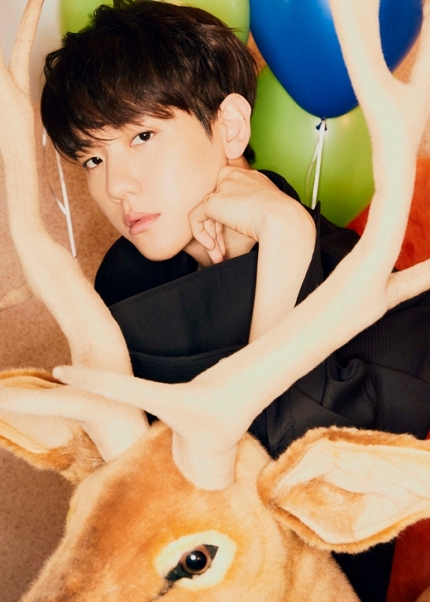 This is the teaser image of Baekhyun from his third mini-album, 'Bambi.'