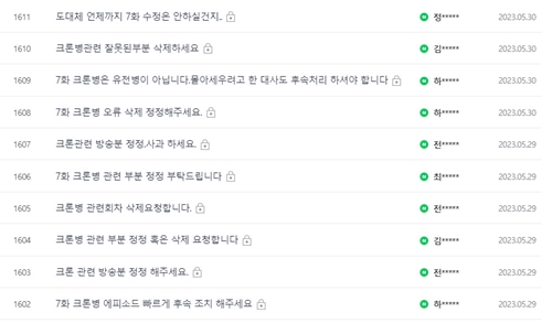 ‘<b>닥터 차정숙</b>’ 시청자, “‘몹쓸 유전병 <b>크론병</b>’ 삭제하라” 요구 한...