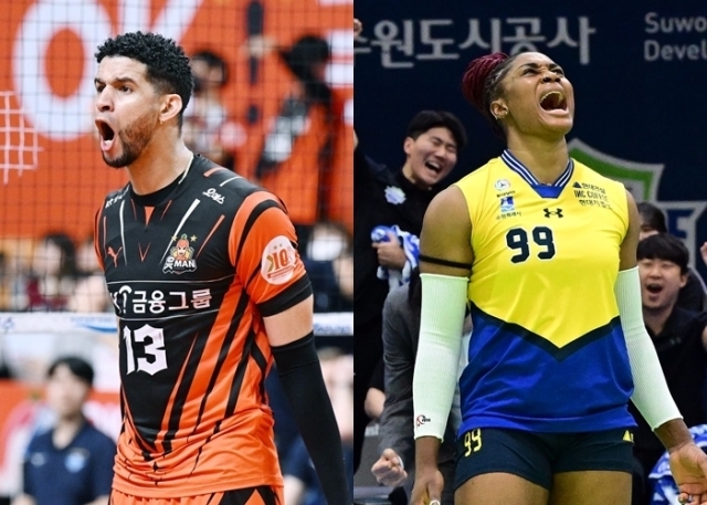 'PS 이끈' <b>레오</b>-'1위 확정 기여' <b>모마</b>, V리그 6라운드 MVP 선정