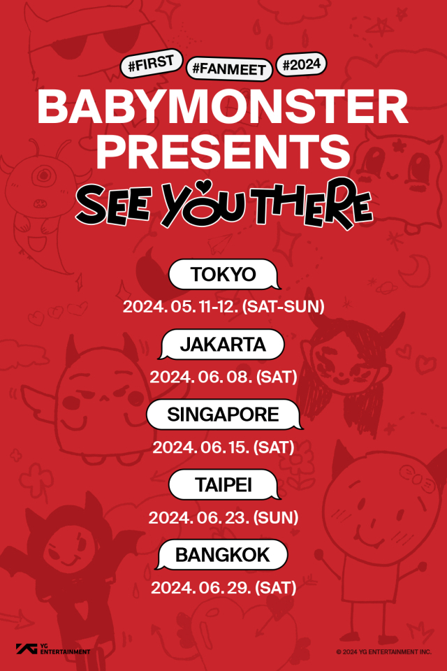 YG LIFE – BABYMONSTER Announces Debut Fan Meeting Tour Across Five