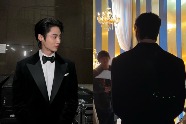 변우석, 슈트핏 무슨 일…190cm+넓은 어깨 '눈길'