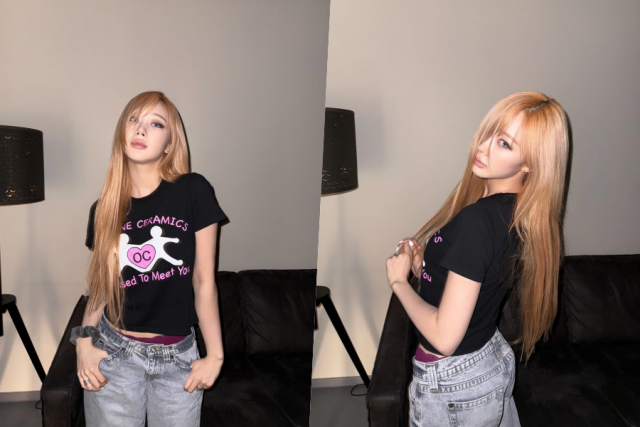 <b>에스파 지젤</b>, 그 어렵다는 <b>로우라이즈</b>…허리가 이렇게 잘록했어?