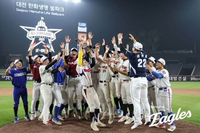 박석민 아들 박준현 157km 미쳤다! 한화, 고교-대학 올스타전 성황리 종료…MVP 송원대 김동휘