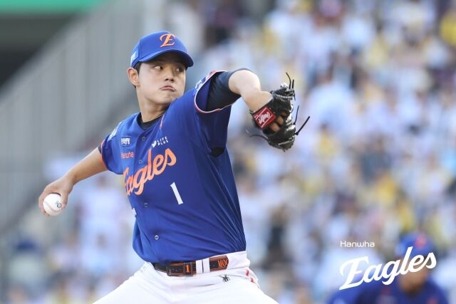 10승 도전 중이었는데... '한화 충격' <b>문동주</b>, 강습 타구 맞고 교체 "상...