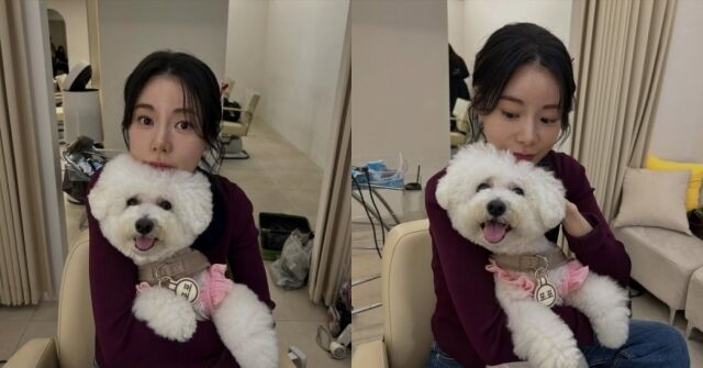 <b>임지연</b>, 반려견 포포와 다정 투샷…5살 연하 <b>이도현</b>도 반할 귀여움 [MD...