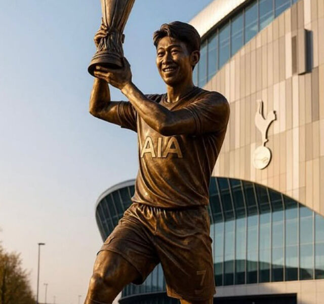 토트넘 홈 구장에 '쏘니' <b>동상</b>이? 韓 축구 역대급 소식...토트넘 '레전드...