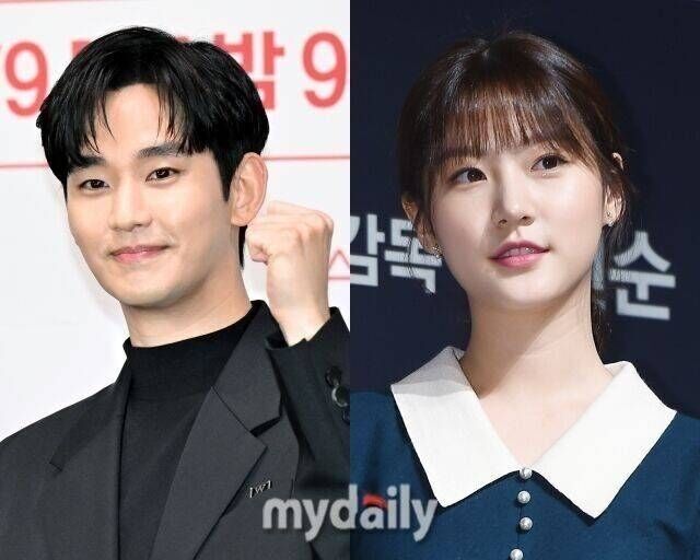 Kim Soo-hyun and late Kim Sae-ron photo from MyDaily