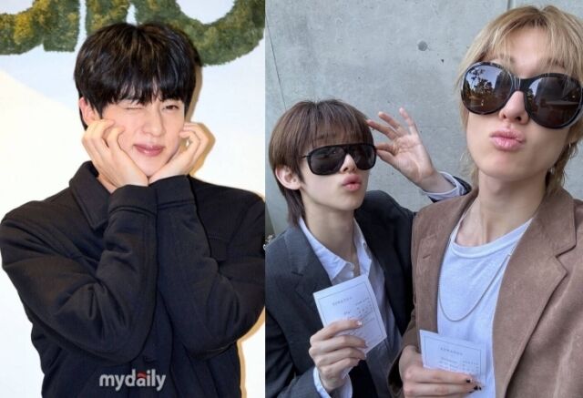 BTS防彈少年團Jin與WOO WON JAE投票認證 CORTIS朴宇宙金主訓首投