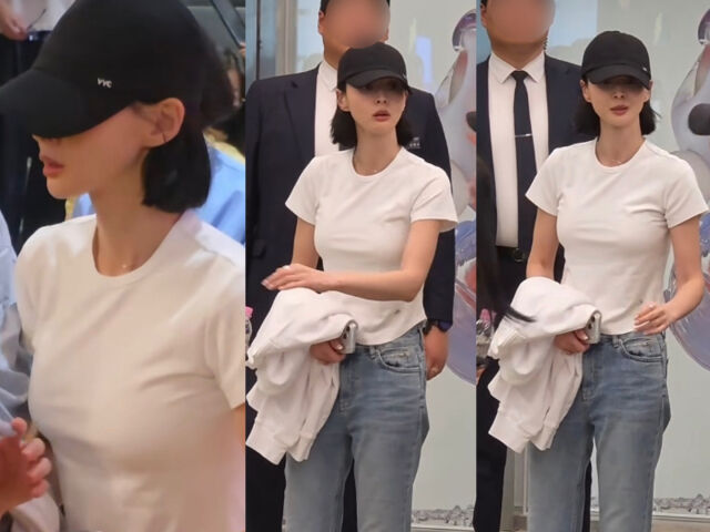 시사회 몰래 온 권나라, 볼륨감+완벽 비율 때문에 팬들에 발각 '딱 걸렸...