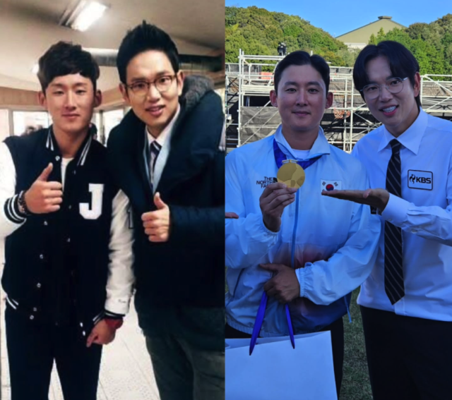 "13년 전 대학생 선수였는데"…<b>장성규</b>, AG 金 <b>김종호</b>와 감격의 <b>재회</b>
