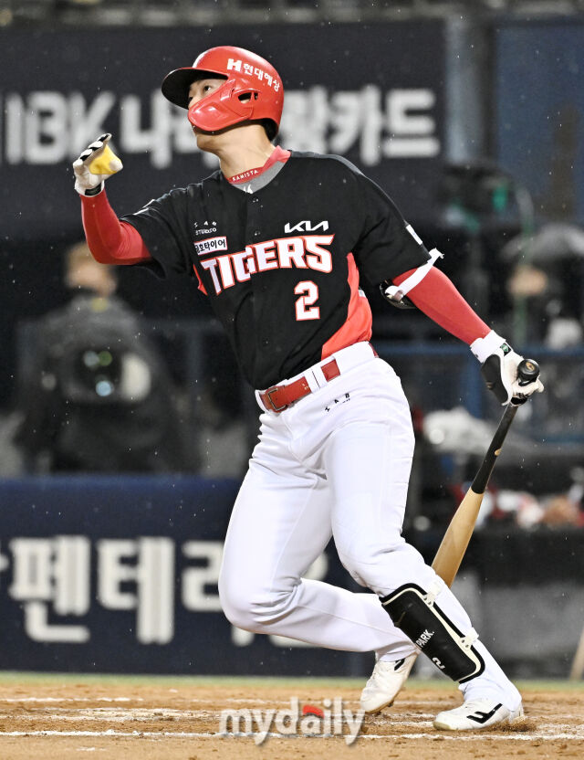 [MD포토] <b>박민</b>, '대타 카드 적중'
