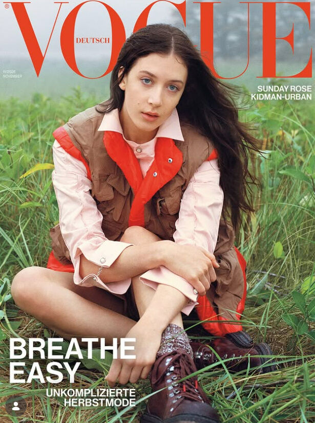 『Vogue Germany』11月号の表紙に登場したサンデー・ローズ・キッドマン＝アーバン