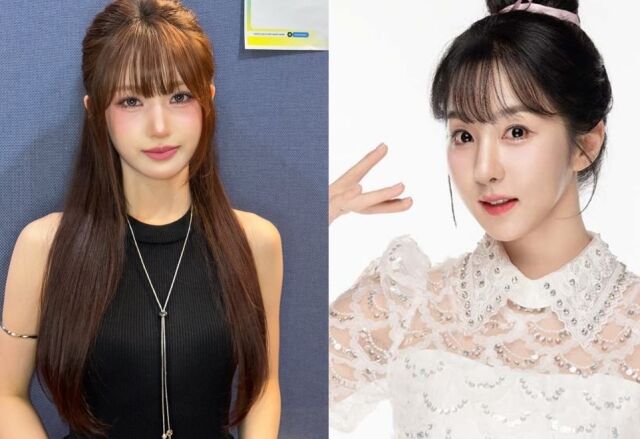 ガールズグループHat:qのチェイ（左）と歌手チョン・ハヨン（右）の写真