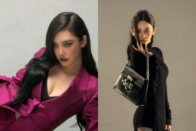 ピンクのスーツや黒いドレスで撮影したaespaニンニン。