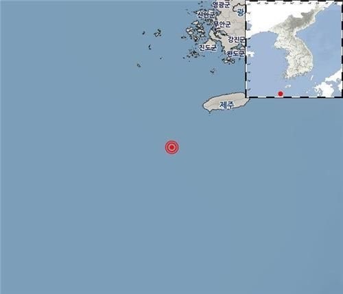 제주 서귀포 이어도 <b>북동쪽</b> 바다서 올해 최대 <b>규모</b> ‘3.8’ <b>지진</b> 발생