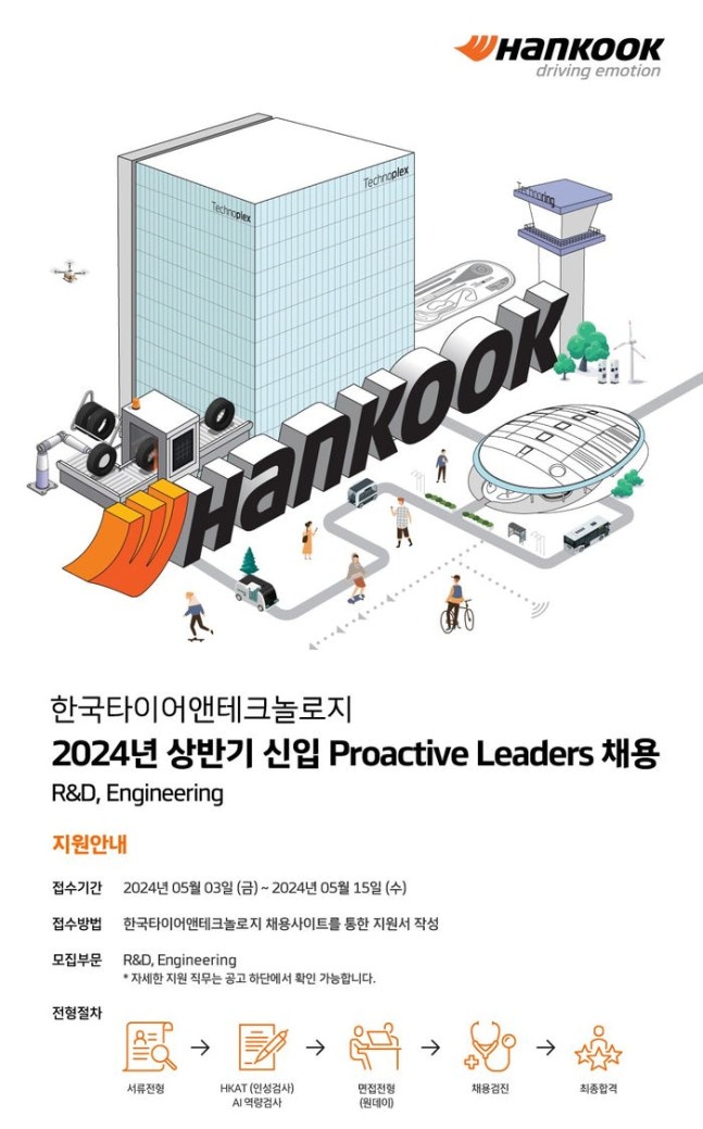 Hankook Tire new employee recruitment poster. ©Hankook Tire