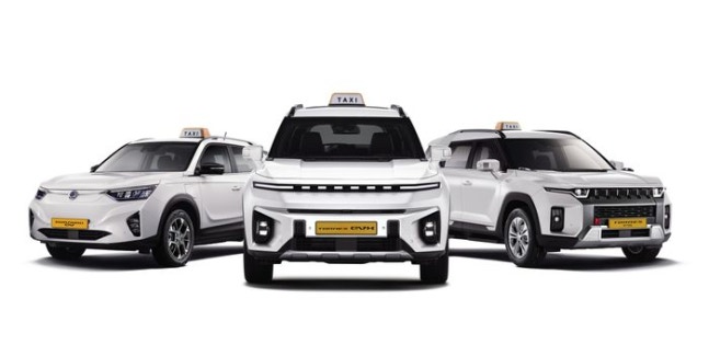 KG Mobility Taxi 3 Types. ⓒKG Mobility
