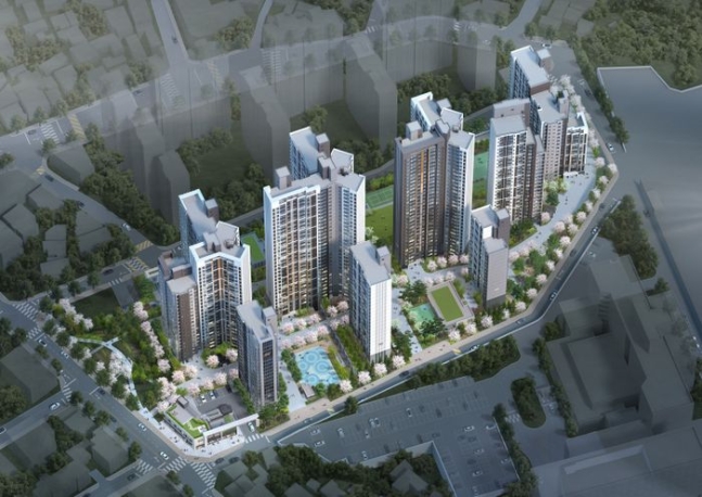 現代E＆C的408戶“Hillstate Geumo The First”的家庭在Geumo -dong，uijeongbu -si，gyeonggi -do中出售，在第三份完成了所有合同。