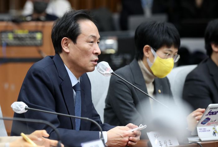 Woo Sang-ho, former emergency committee chair of the Democratic Party ⓒNewsis