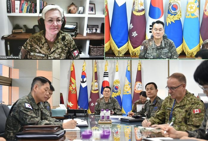 미국·NATO 이어 <b>캐나다</b>…<b>합참의장</b>, '가치 공유국'과 연이어 소통