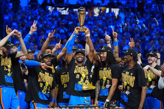 NBA 오클라호마시티, 사상 첫 <b>우승</b>…<b>길저스</b><b>알렉산더</b> MVP