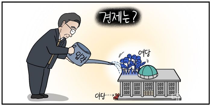 [데일리안 시사만평] '李 정부 1기 내각' 여당 현역 의원 대거 배치…흔들리는 '정부 견제'