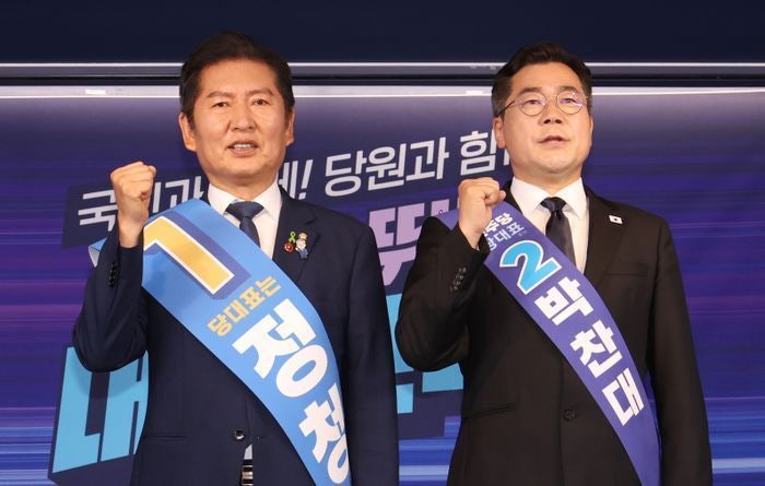[순회경선] <b>정청래</b>, 충청 이어 <b>영남권</b>도 <b>압승</b>…권리당원 투표 62.55% 득표