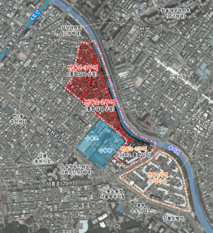 Map of the area near 454 Beon-dong, Gangbuk-gu. ⓒSeoul City