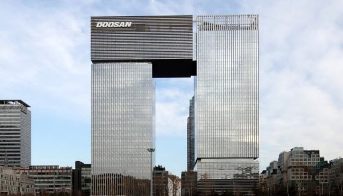 경기도 성남시 분당구 소재 분당두산타워 전경.ⓒ두산