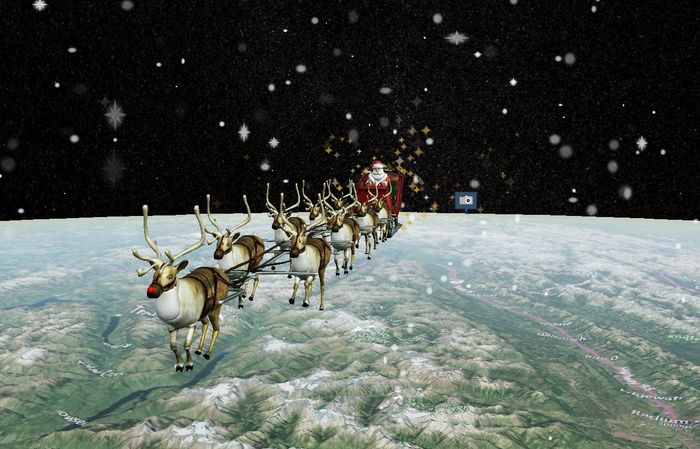 전 세계를 돌고 있는 산타.ⓒ NORAD 이벤트 페이지