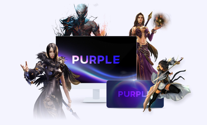 엔씨소프트 자체 PC 런처 '퍼플'.퍼플 공식 홈페이지 캡처.