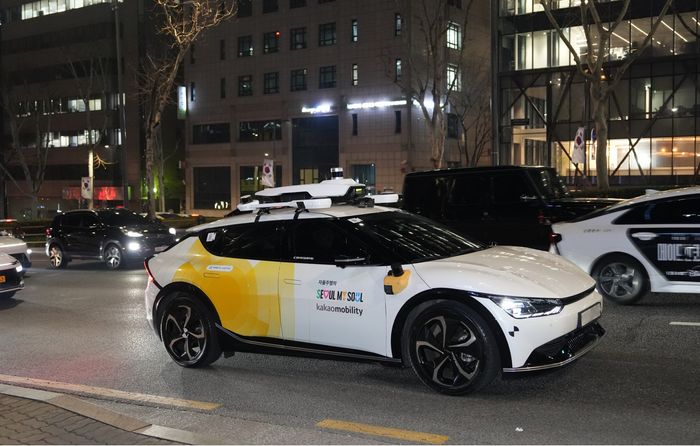 카카오모빌리티 '강남 심야 서울자율차' 운행 모습.ⓒ카카오모빌리티