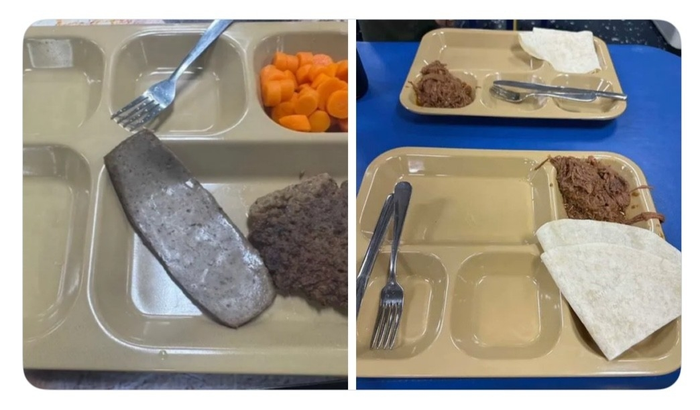 미군 병사들에게 제공된 식사 사진.엑스 캡처