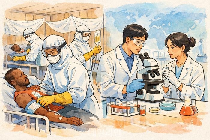 美 떠난 WHO, 커진 <b>에볼라</b> 공백…"이젠 한국이 채워야"