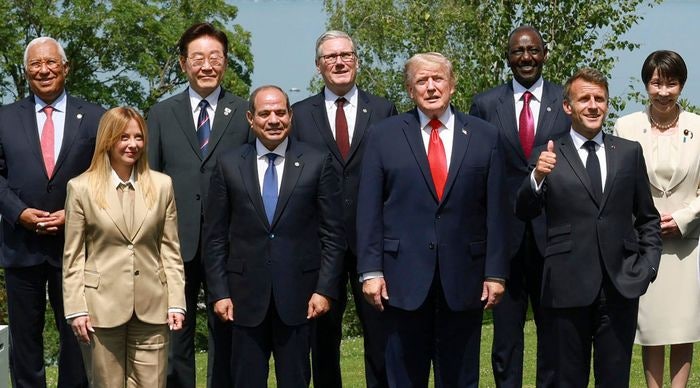 李대통령, G7서 트럼프와 30초간 조우…"北 문제 해결 주도해달라"