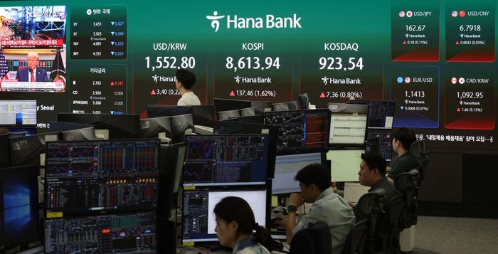 외국인 또 판다…상승 출발 코스피, 하락 전환 [시황]