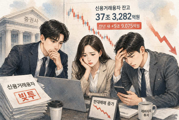 상반기 빚투 38조원…커지는 리스크에 개미·증권사 '긴장'