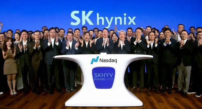 SK하이닉스 나스닥 보도 이미지