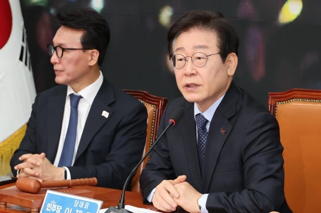 <b>이재명</b> "<b>채해병 특검법</b> 재추진…국힘, 양심 있으면 반대 말아야"